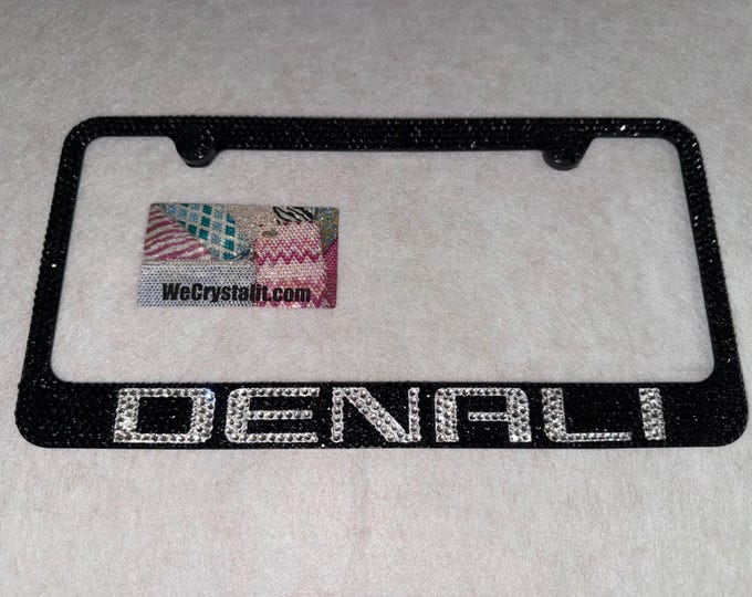 Denali Crystal Sparkle Auto Bling Rhinestone License Plate Frame Made with Swarovski Elements Made by WeCrystalIt