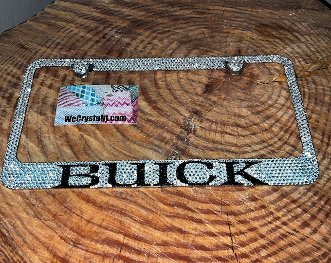 Buick Crystal Sparkle Auto Bling Rhinestone  License Plate Frame with Swarovski Elements Made by WeCrystalIt