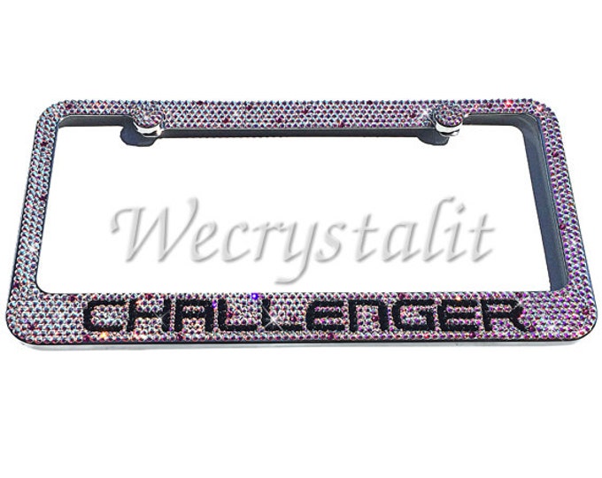 Tahoe top z71 logo bottom  Crystal Sparkle Auto Bling Rhinestone  License Plate Frame with Swarovski Elements Made by WeCrystalIt