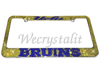 UCLA Bruins Football Crystal Sparkle Auto Bling Rhinestone  License Plate Frame with Swarovski Elements Made by WeCrystalIt