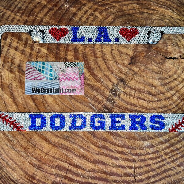 Dodgers License Plate Frame Etsy