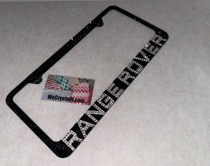 Range Rover Crystal Sparkle Auto Bling Rhinestone License Plate Frame with Swarovski Elements Made by WeCrystalIt