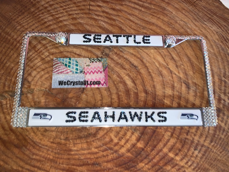 Full Seattle Seahawks Football License Crystal Sport Silver Frame ...