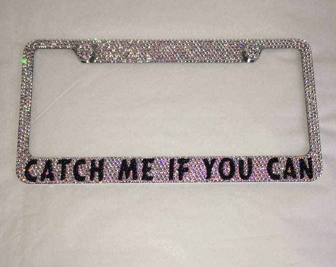 SUPERNATURAL Frame Crystal Sparkle Auto Bling Rhinestone  License Plate Frame with Swarovski Elements Made by WeCrystalIt