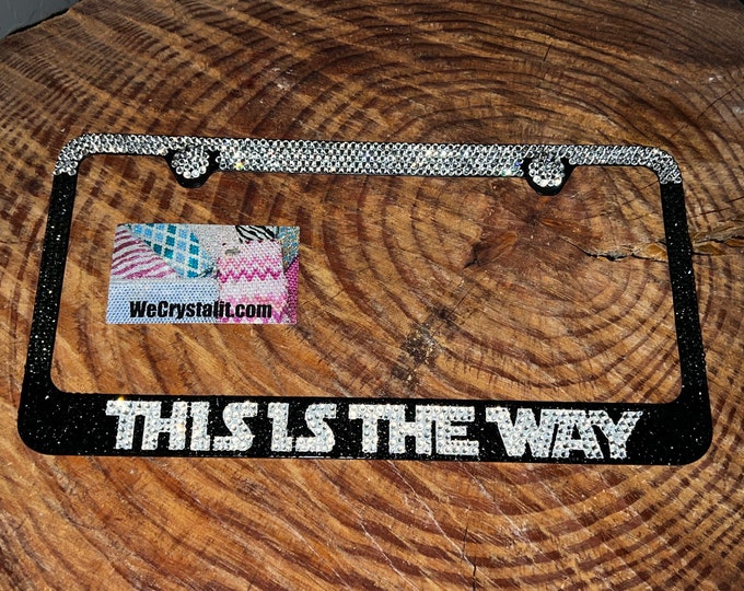 This is the way  Sparkle Auto Bling Rhinestone  License Plate Frame with Swarovski Elements Made by WeCrystalIt