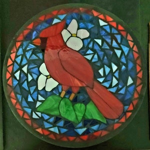 St. Louis Cardinals 12”x17” Glass Tile Mosaic Original Art Wood Handmade  1/1 MLB