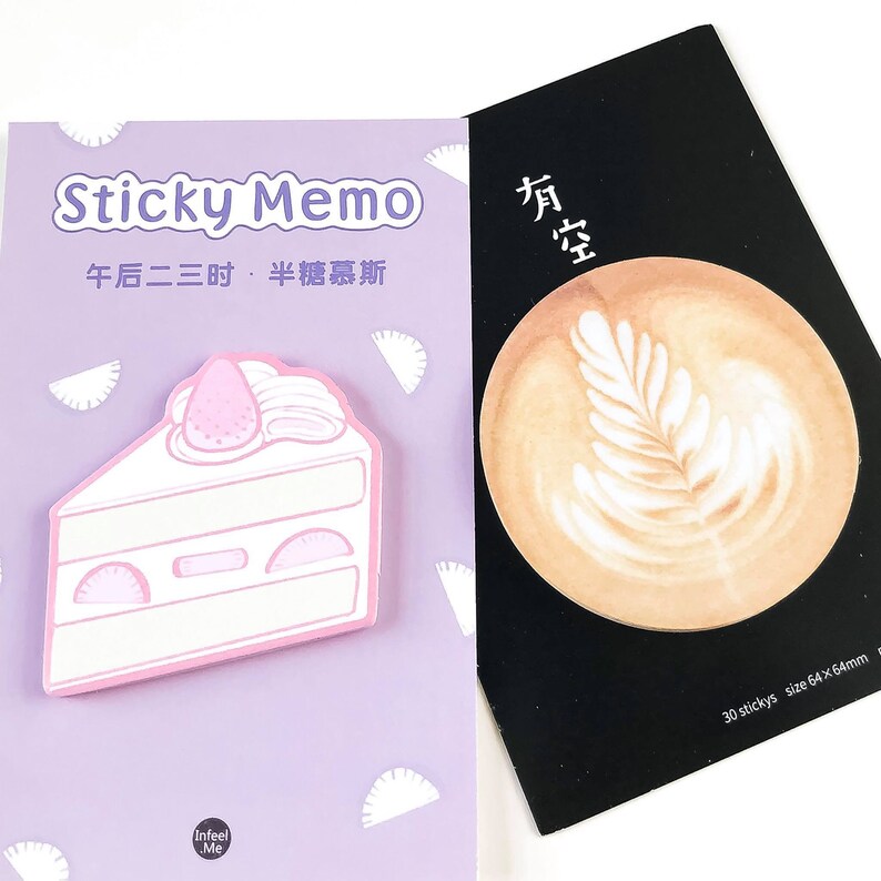 Pastel Colours | Writing Paper 2pkts Back to School Sticky Notes Office Supplies Dessert Sticky notes