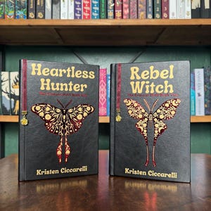 Leather Rebound Set of Heartless Hunter & Rebel Witch by Kristen Ciccarelli (Made to Order)
