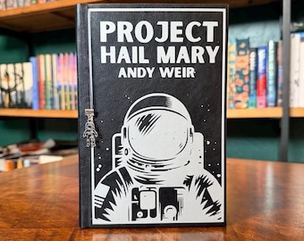 Proyecto de cuero rebozado Ave María de Andy Weir (Hecho por encargo)