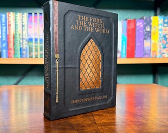 Leather Rebound The Fork, The Witch, & The Worm by Christopher Paolini (Made to Order)