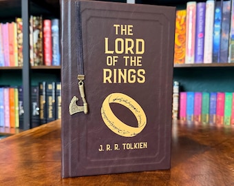 Leather Rebound The Lord of the Rings trilogy by JRR Tolkien (Made to Order)