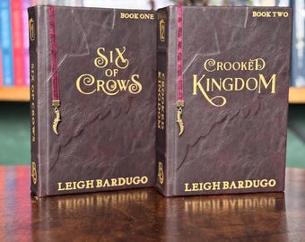 Leather Rebound Set of Six von Crows & Crooked Kingdom von Leigh Bardugo