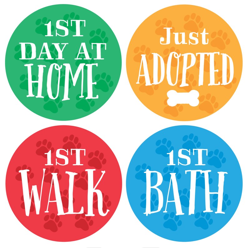 Puppy Stickers, Dog Stickers, Dog Milestone Stickers, Puppy Milestones ...