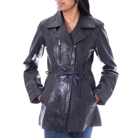 Biker trench shop coat