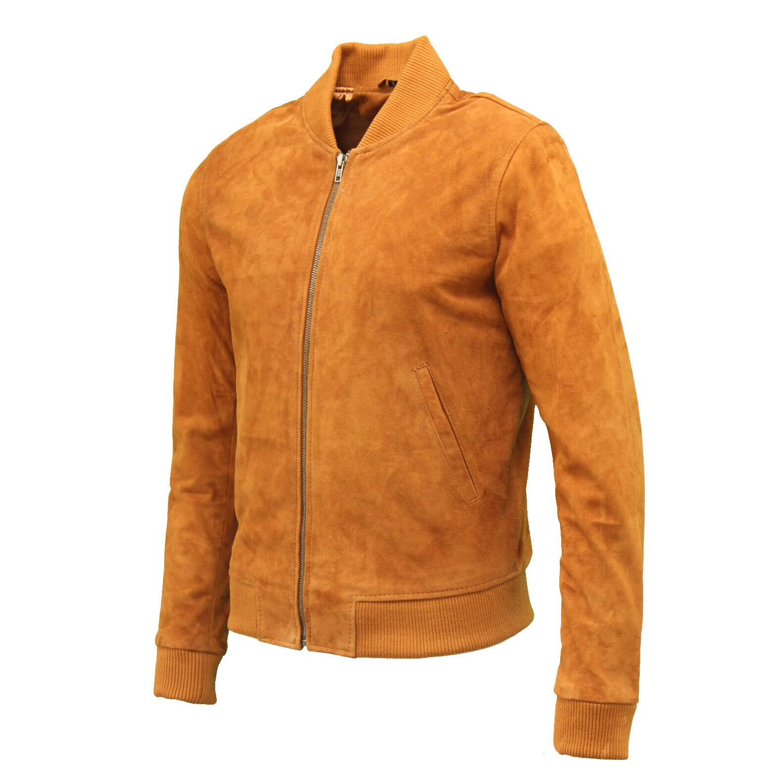 Image of Men's 70S Style Varsity Suedeleather Bomber Jackets & Many Colours