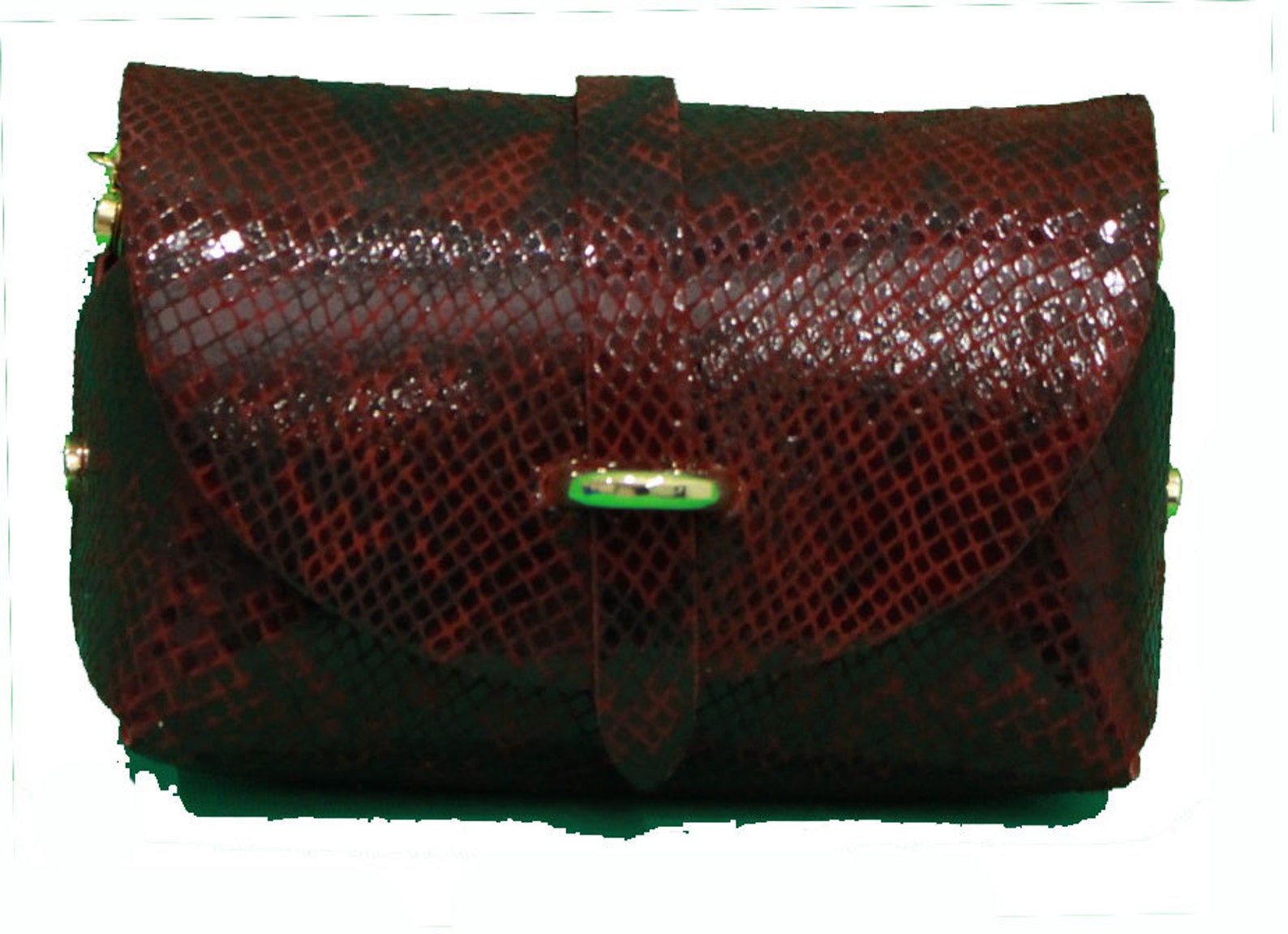 Snake Print Evening Clutch Bag With Detachable Gold Chain - Etsy UK