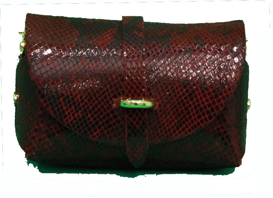 Snake Print Evening Clutch Bag With Detachable Gold Chain - Etsy UK