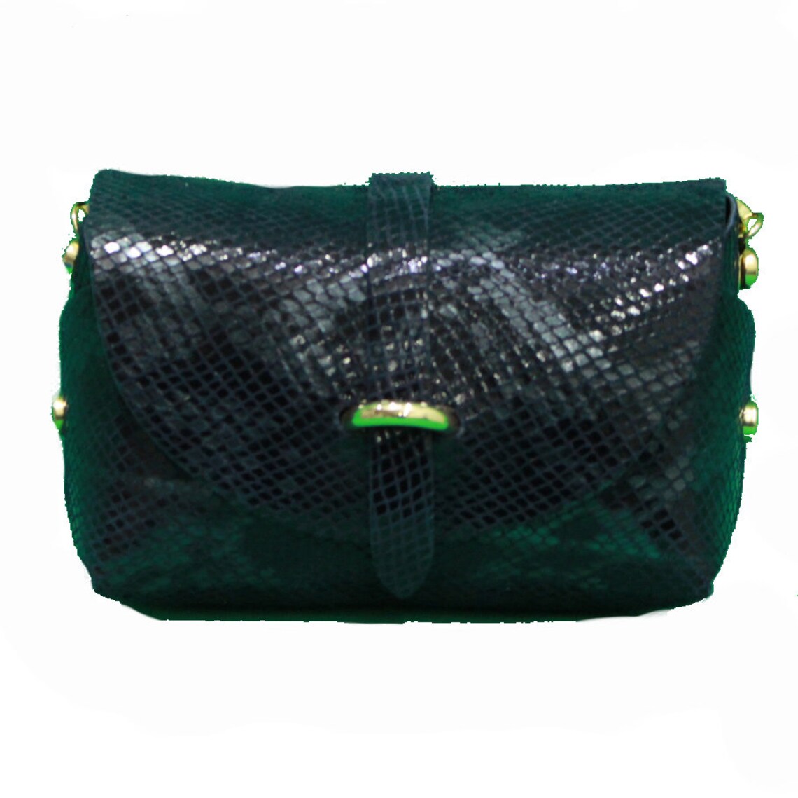 Snake Print Evening Clutch Bag With Detachable Gold Chain - Etsy UK