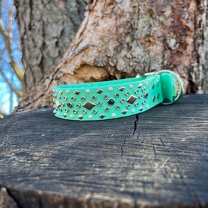 The Vera Bling Collar | Beta BioThane® collar | Gemstones |Stinkproof | Waterproof |