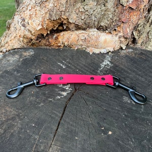3/4&quot; wide BioThane coupler- collar coupler, training collar coupler, safety, leash pairing, prong coupler
