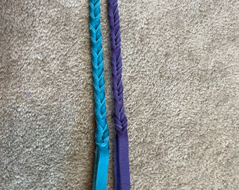 Braided Bullhide Training Tab: Soft Leather, Custom Length