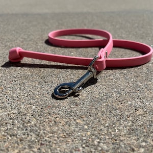 No Handle 1/2&quot; BioThane® Dog Leash  waterproof dog leash, colorful leash, beta dog leash beach leash