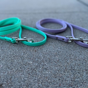 1/2&quot; Classic Leash BioThane® Webbing - waterproof dog leash,colorful leash water dog leash, vegan leather leash, beta dog leash beach leash