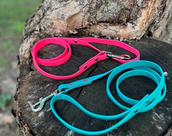 Super Grip Pebble BioThane Leash: 5/8" Grippy Adventure leash