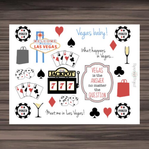 Las Vegas Stickers Etsy