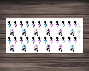 Ballerina and Ballet Shoes Planner Stickers