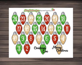 Limited Edition: Christmas Countdown Sticker Sheet