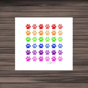 Paw Prints Planner Stickers