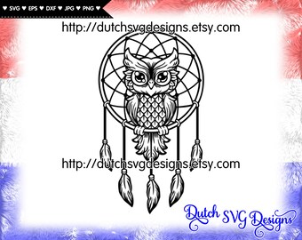Download Dreamcatcher Owl Svg Etsy