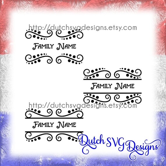 Download 3 Swirly Split Border Cutting Files For Cricut Silhouette Etsy