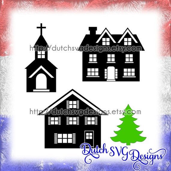 Download Free Cutting File Village In Jpg Png Svg Eps Dxf For Cricut Etsy SVG DXF Cut File