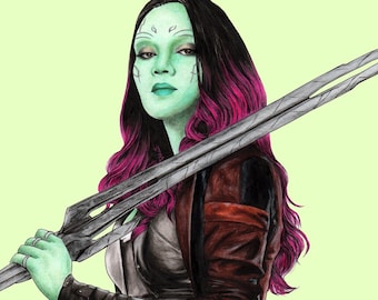 Gamora - Guardians of the Galaxy, 6x8 print