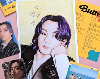 BTS Jungkook Butter 6x8 print