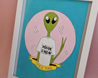 Space Punk - original acrylic painting