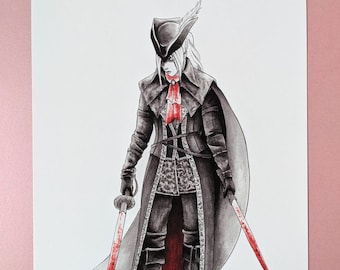 Lady Maria, Bloodborne - 8x12 print