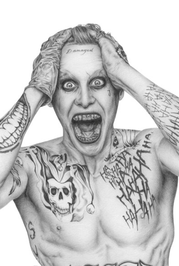 The Clown Prince Suicide Squad Joker 6x8 Print Etsy