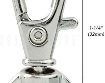 Broches De Gatillo Con Anillos En D, 6 Juegos De Cierres De Gancho Ovalados Giratorios Para Gatillo, Clips Para Correas, Bolsas, Cinturones, Artesanía De Cuero (metal, 1 Pulgada