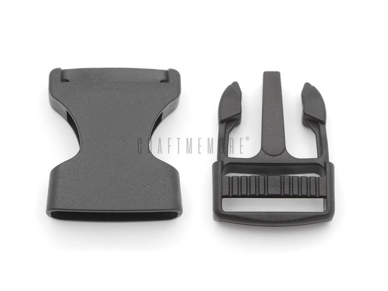 Quick Side Release Buckle Black Plastic Quality Locks for Bags Belts Paracord Fanny Packs Bracelets Collar 6 pack JLA1