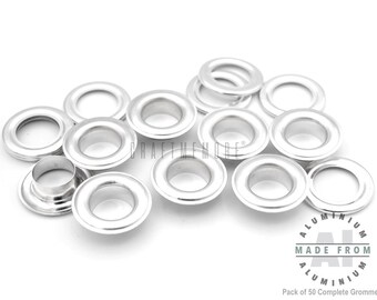 25pack 3/4" Aluminium Grommets Ösen mit Unterlegscheiben für Billboard Vinyl Banner, Leder Handwerk