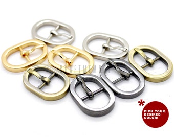 10pack 1/2 inch Tiny Oval Center Bar Belt Buckle Single Prong Strap Buckles Findings Purse Making Accessories