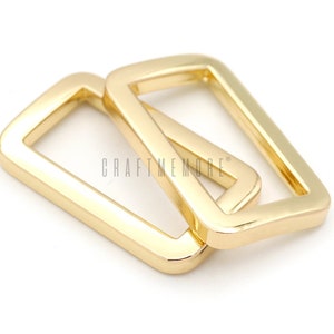 6pack Multi-size Flat Rectangle Rings Buckle for Bag Belt Strap Webbing ...