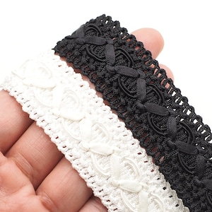 1&quot; Braided Gimp Trim, Scroll Braid Trim, Victorian Braided Trim, Scroll Gimp Braid, Wedding decorative trim 4 Yards or 18 Yards Rolled up