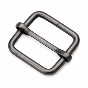 10 Stück Triglide Metall Schiebeschnalle 3/4" - Gurtversteller für Gürtel & Taschen, 10 Stück Gunmetal