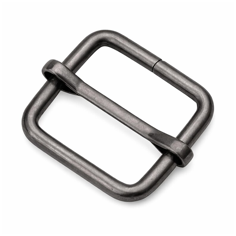 10 Stück Triglide Metall Schiebeschnalle 3/4" - Gurtversteller für Gürtel & Taschen, 10 Stück Gunmetal