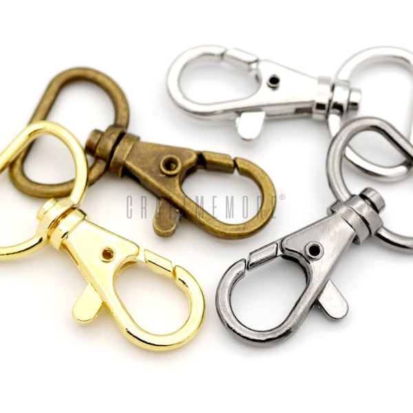 20 Pack Swivel Clips Trigger Snap Hook Lobster Clasps Lanyard Keychain Hardware Classic PS