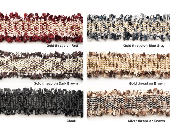 Buy Tweed Lace Fabric Trim Ribbon Trimmings Embroidered Applique